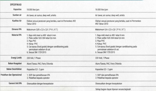 Mesin Penjernih Air 18 m3 per jam (1