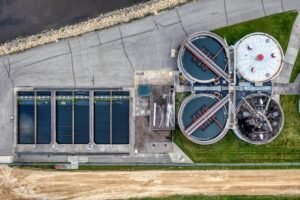 pexels-photo-12975468-12975468 A comprehensive aerial perspective of a water treatment plant in Red Wing, Minnesota.